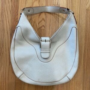 MICHAEL Michael Kors White Leather Shoulder Bag/Purse